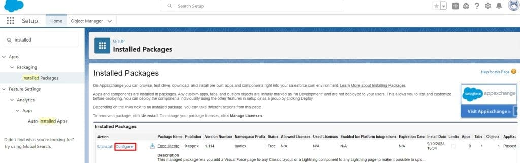 Adding XL-Connector component to Salesforce Classic page layouts - Xappex