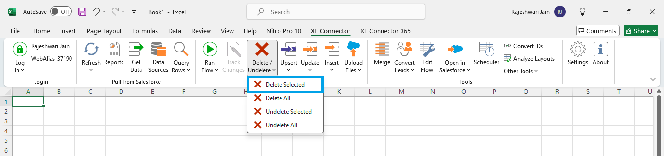 Delete Scoping Rules using XL Connector