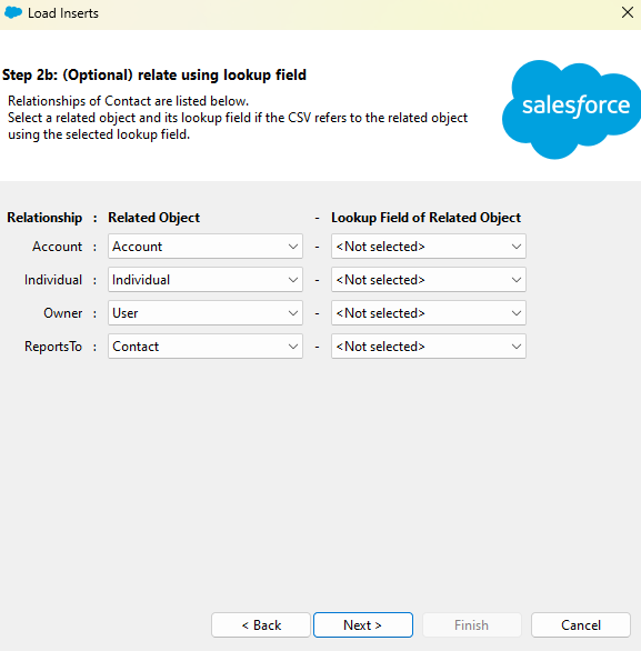 Import Contacts into Salesforce from CSV