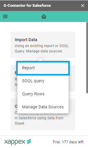 Fetch Salesforce Reports using G-Connector