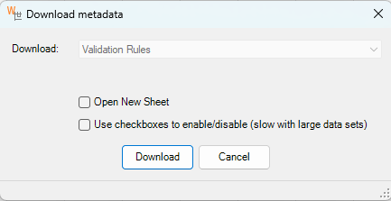 Manage Salesforce Validation Rules using XL-Connector