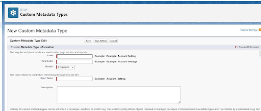 Salesforce Custom Metadata Types