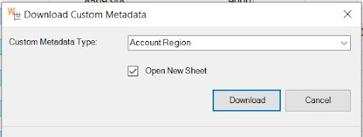 How to Export Custom Metadata with XL-Connector Dialog Window