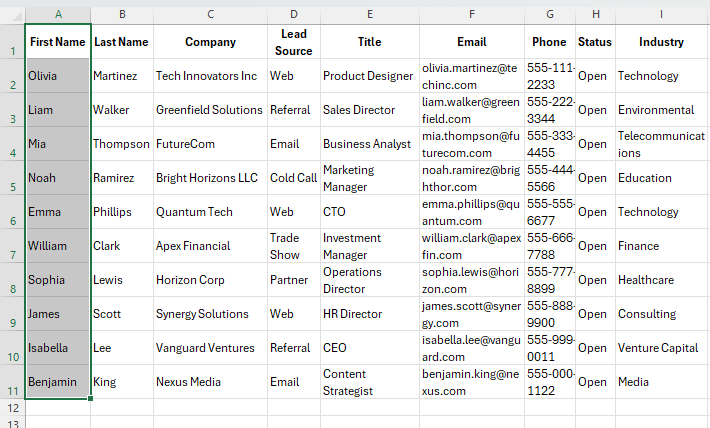 Prepare lead data