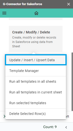 Bulk Import leads using G-Connector