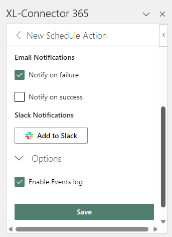 Automate import contact operation using Scheduler 