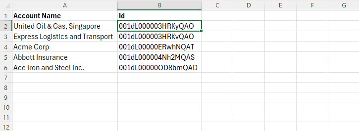 Convert 15 to 18 in Salesforce using XL-Connector