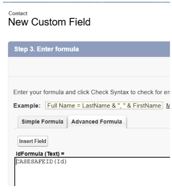 Convert 15 digit IDs to 18 digits formula field.