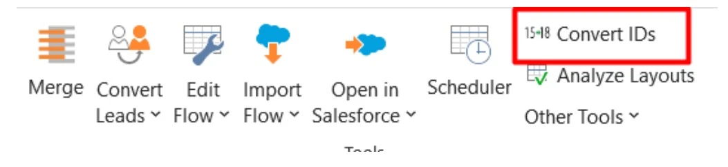 Convert 15 to 18 Character IDs in Salesforce with XL-Connector