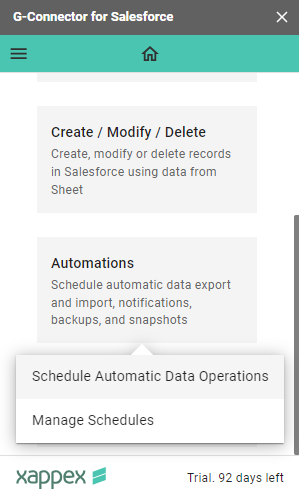 Schedule automation 