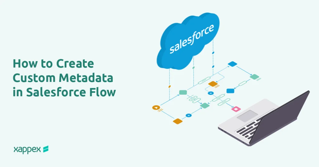 How to create Custom Metadata in Salesforce flow.