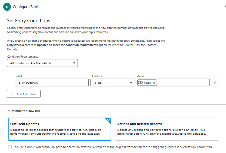 Configure Record-triggered flow