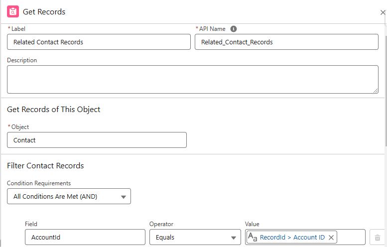 Get Record element in Screen flow