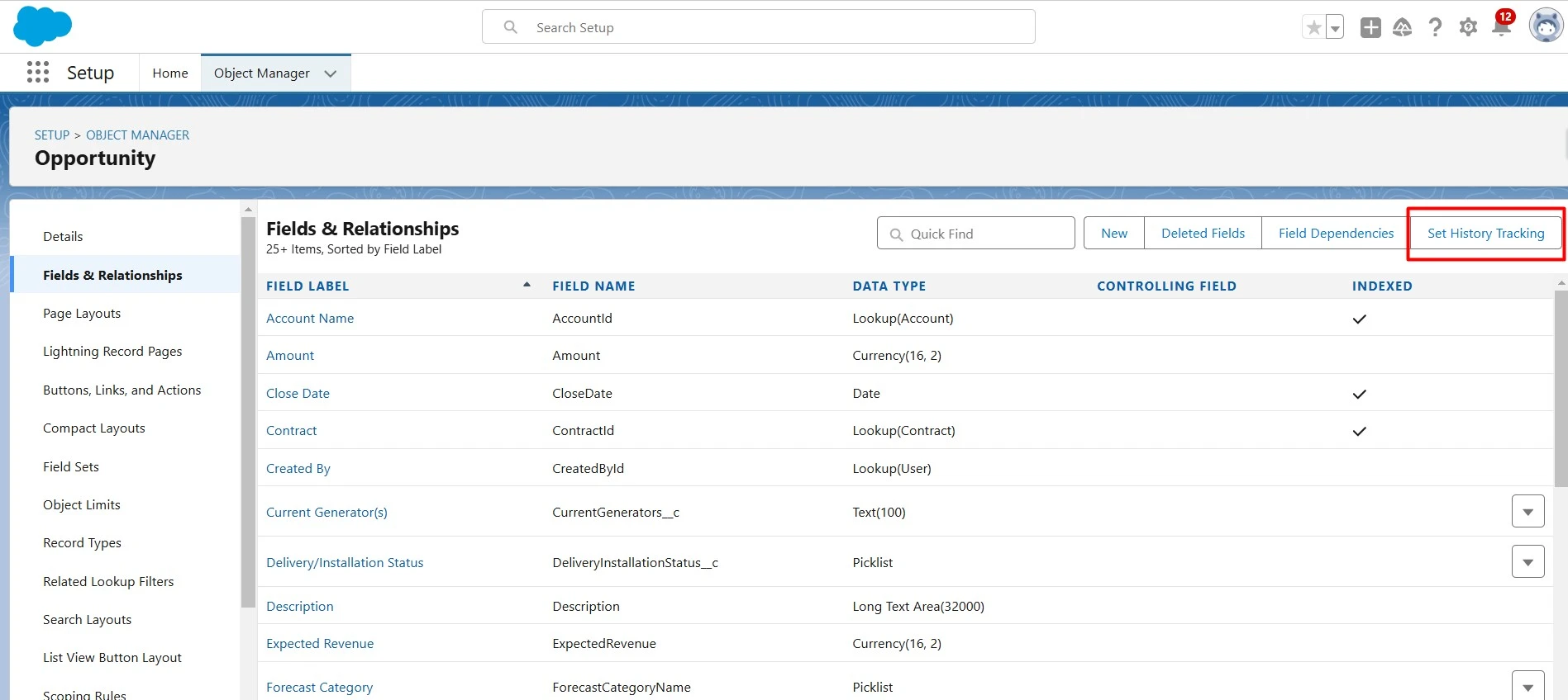 Opportunity History Tracking in Salesforce