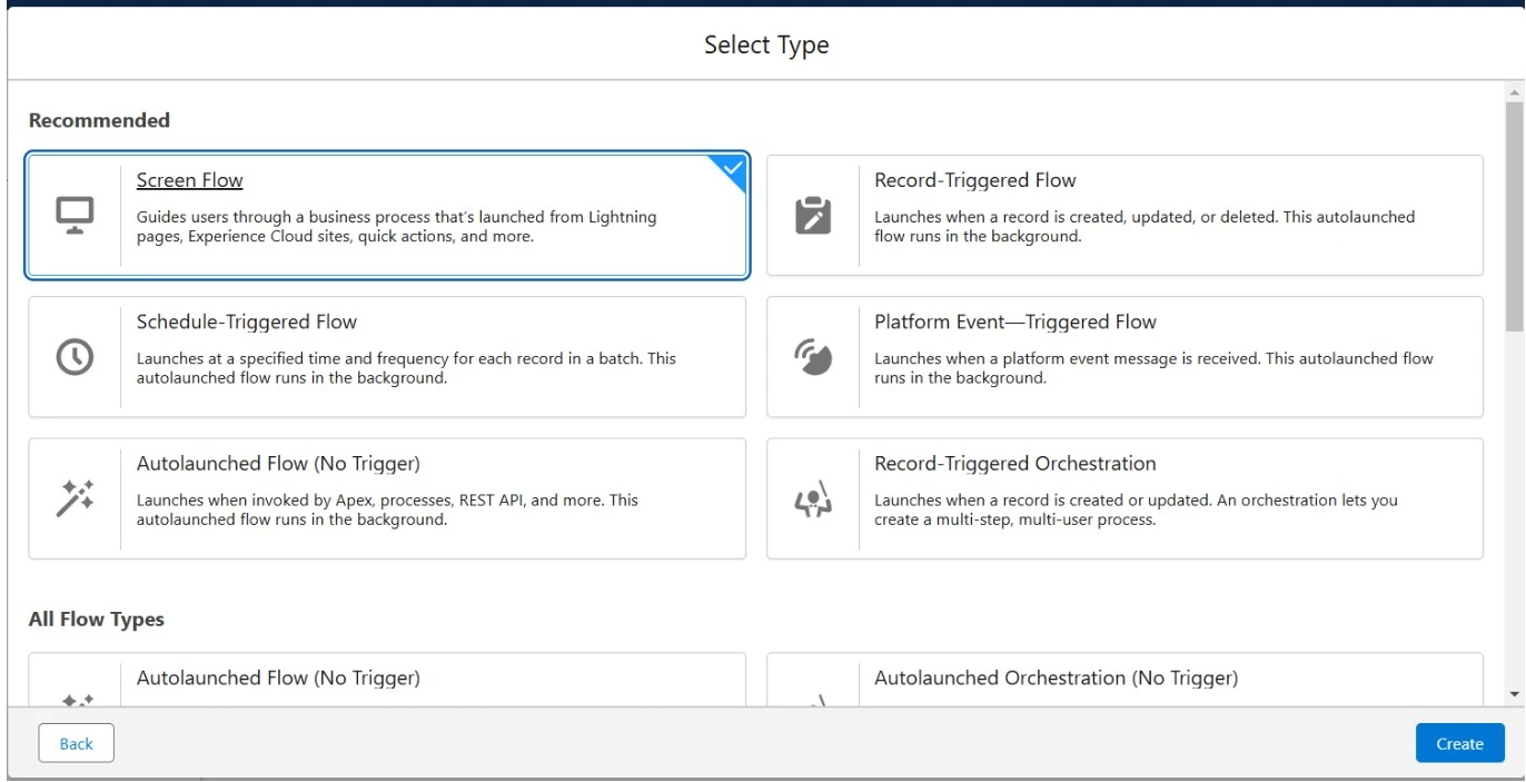 Screen Flow in Flows