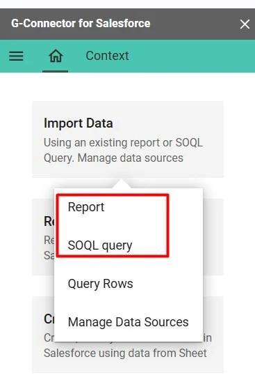 Importing Data in G-Connector