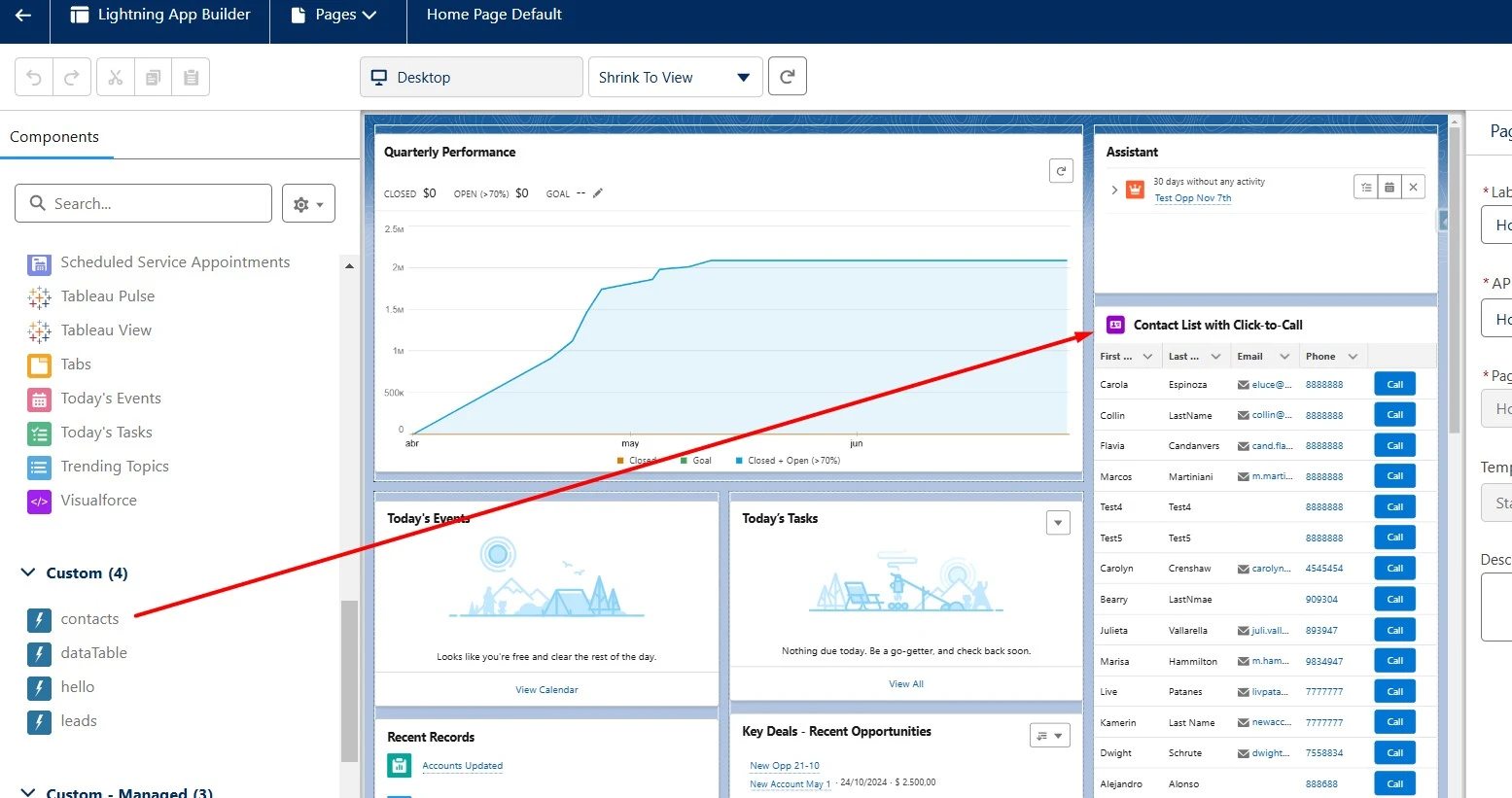 Add Lightning Web Component to page in Page Builder