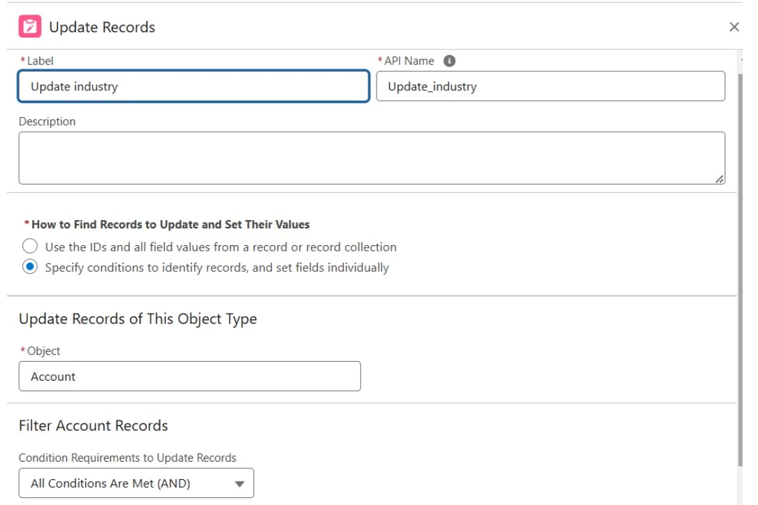 Update Records Element