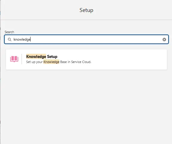 Setting up Knowledge Base in Salesforce