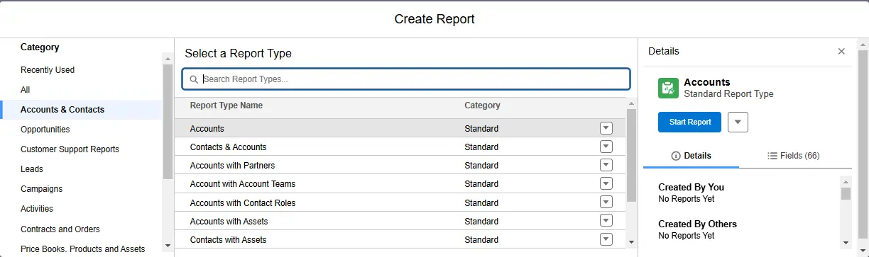 How to create a joined report in Salesforce 