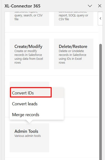 Convert 15-digit Ids with XL-Connector 365.