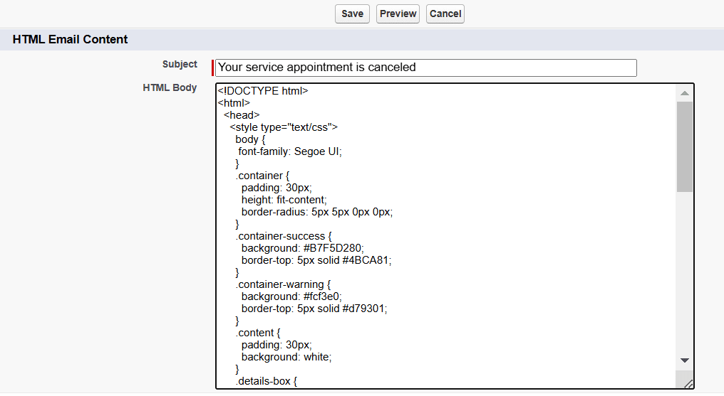 Custom HTML Templates