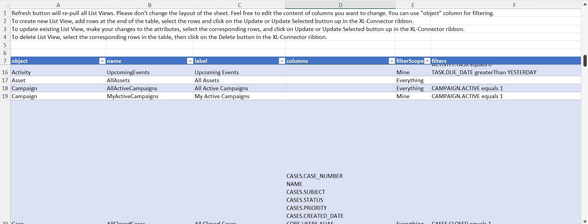 Download All List Views from Salesforce