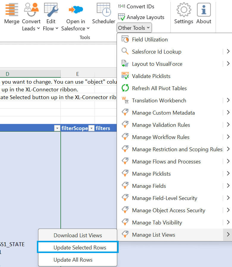 Update Existing List Views